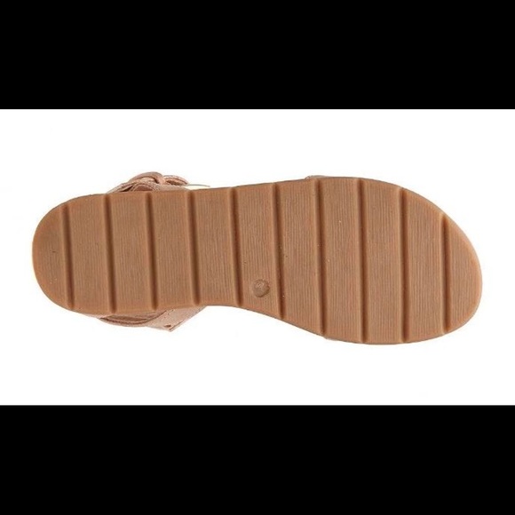 Girls Shimmery Champagne Sandals - Picture 3 of 3